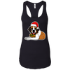 Image of Christmas St. Bernard Dog T-Shirt, Puppy Xmas Gift