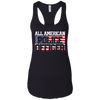 Image of 4th of July TShirt All American Police Officer Father's Day