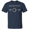 Image of Architect T-shirt - Architect Powered By Coffee - Funny Gift