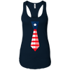 Image of 4th of July T-Shirt-Cute Fourth of July American Necktie Tee