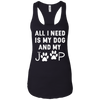 Image of All I need is my dog and my jeep funny dog lover Tee Shirt