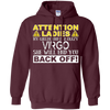 Image of Attention Ladies My Girlfriend Is A Crazy Virgo Funny Tee