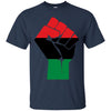 Image of Afro-American Fist salute Shirt African Heritage Symbol Tee