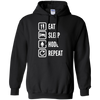 Image of "Eat, Sleep, Hodl, Repeat" Ether T-Shirt