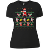 Image of Santa Floss T-Shirt Funny Flossing Dance Ugly Sweater Meme