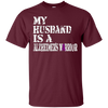 Image of Alzheimer's Awareness T Shirt For Husbands Purple Ribbon Tee
