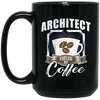 Image of Architect Fueled By Coffee Funny Long Sleeve T-Shirt