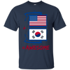 Image of Américain +Corée du Sud = Awesome Korean Flag Shirt