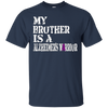 Image of Alzheimer's Awareness T-Shirt For Brothers Purple Ribbon Tee