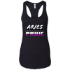 Image of Aries Asexual Pride Flag Zodiac Sign Long Sleeve T-Shirt