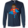 Image of African American Girl Super Hero Kids T Shirt