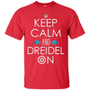 Image of Funny Hanukkah Gift Ideas - Keep Calm and Dreidel On T-Shirt