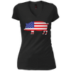 Image of American Flag Pig Shirt 4th of July Independence Day Gift