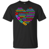Image of Autism Heart Shape Shirt - Womens Mens Kids