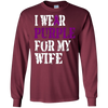 Image of Alzheimer's Awareness T-shirt I Wear Purple For My WIfe