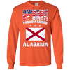 Image of American By Birth Proudly Raised In Alabama Flag Shirt