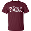 Image of Funny Halloween Wine Lovers Shirt Women Drink Up Witches Tee
