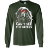 Image of La chemise de chien de meute afghane ne peut pas voir les amants de chien mignons Haters placer la balle sur le tee