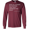 Image of Alexander Hamilton Quote T-Shirt - The few oppress the many