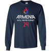 Image of Armenia Will Never Forget T-shirt for to show Armenian Pride