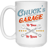 Image of Chuck's Garage funny t-shirt