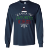 Image of Santa's Favorite Nurse Holiday Christmas Nursing T-Shirt