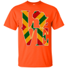 Image of Africa map regae rasta colors Africa map t-shirt
