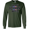 Image of Army Veteran Proud Wife American Flag Pride T-shirt