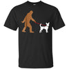 Image of Bigfoot Walking Chihuahua Dog T-Shirt