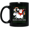 Image of Santa Riding Unicorn Merry Xmas Gift Tshirt