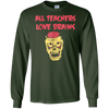 Image of Funny Halloween Teacher All Teachers Love Brains T Shirt