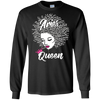 Image of Aries Zodiac Birthday Afro Gift T-Shirt for Black Women