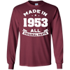 Image of Age Shirt Made in 1953 65th Years Old 65 Birthday Gift