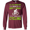 Image of Sarcastic Bicycle Cycling T-shirt Passionate Cyclist Gift