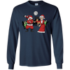 Image of Santa Dabbing Tshirt Mrs. Claus Flossing Shirt