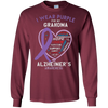 Image of Alzheimer Support Shirt Awareness Month Purple Grandma