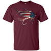 Image of American Flag Salmon Fly T-Shirt