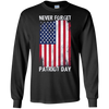 Image of American Flag Never Forget 9/11 T-Shirt - Patriot Day Tee