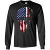 Image of American Flag Skull Patriotic 4th of July T-Shirt