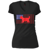 Image of 4th of July Tshirt - Funny Yorkshire Terrier American Flag