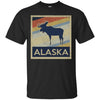 Image of Alaska Moose Retro State Love T Shirt