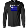 Image of SANTORINI T Shirt Cool Greek Flag Island On The Aegean Sea