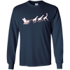 Image of African Santa Sleigh Giraffe T-shirt Merry Christmas Gifts