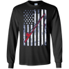 Image of American Flag Patriotic Fishing T shirt