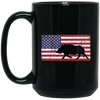 Image of American Flag Patriotic Wild Feral Pig Hunting T-Shirt USA