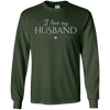 Image of "I love my husband" - romantic wife Valentine's gift t-shirt
