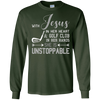 Image of AVEC JESUS A SA HEART & GOLF CLUB HANDS SHE IS T-shirt