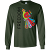 Image of "Freedom" Bright Colorful Bird Diversity Unity T-Shirt