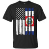 Image of American Costa Rica Patriotic Flag T-shirt