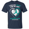 Image of T-shirt de sensibilisation aux allergies - Je porte du sarcelle pour mon fils